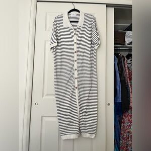 Things Between Dress - Black and White Stripe
